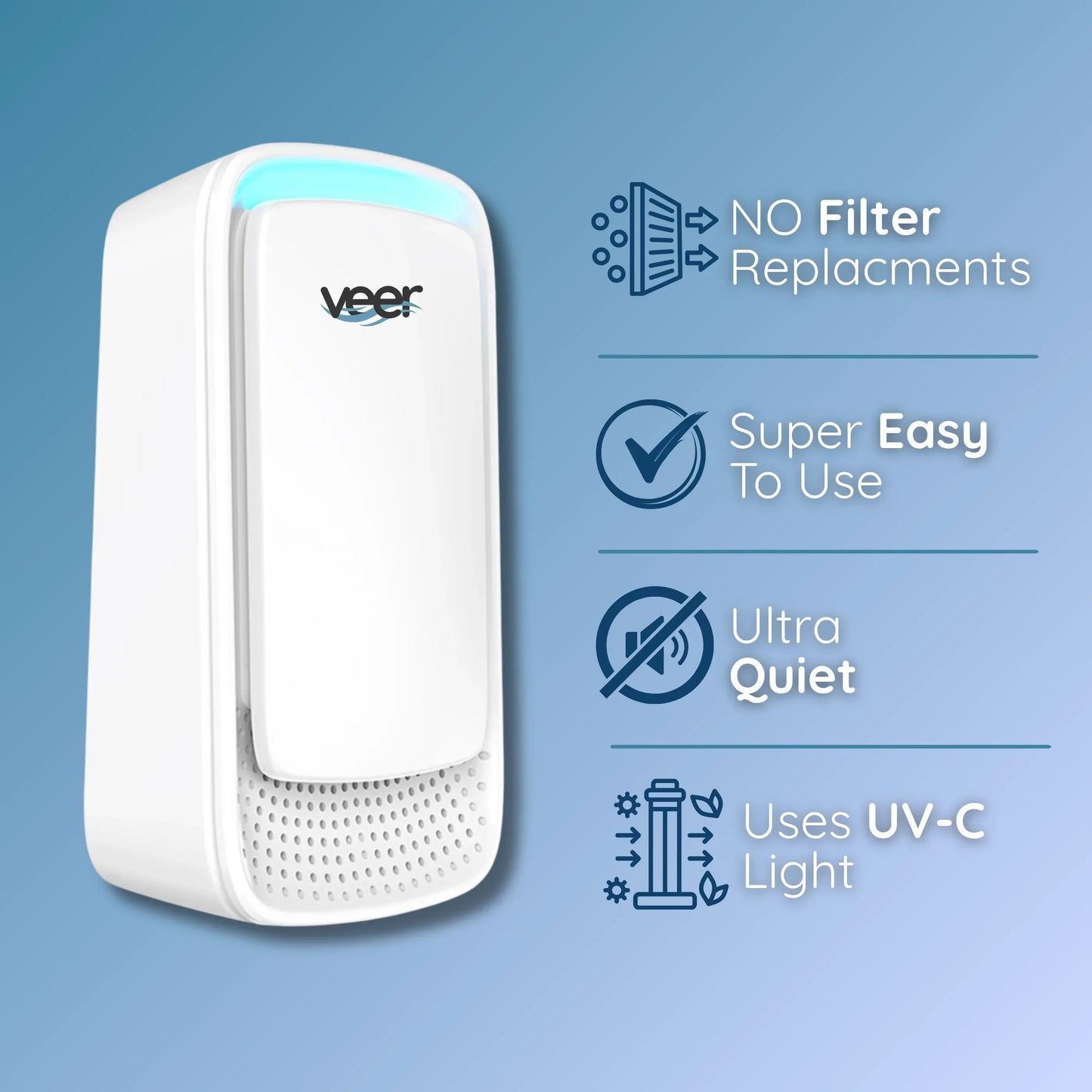 veer™ | Air Purifier That Clears Odors & Musty Air