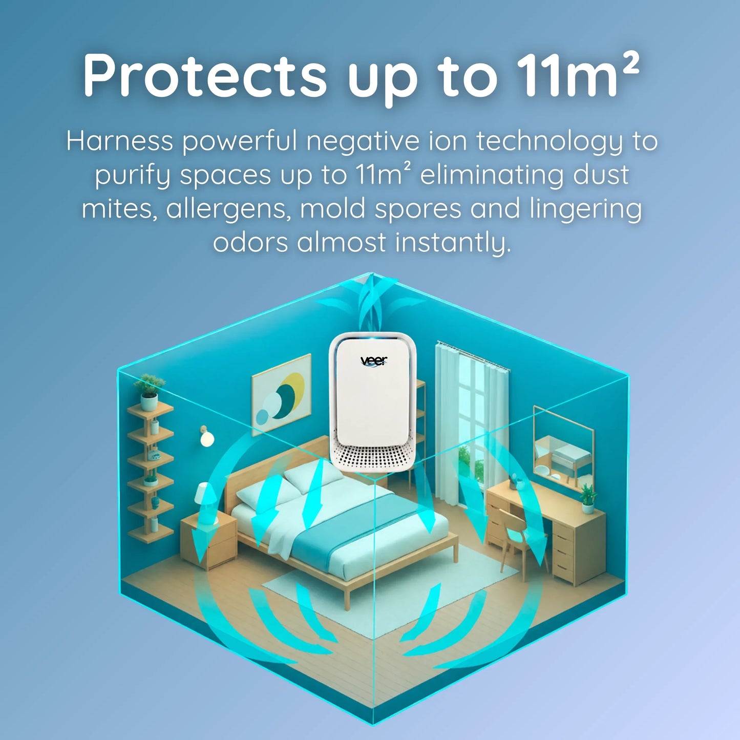 veer™ | Air Purifier That Clears Odors & Musty Air