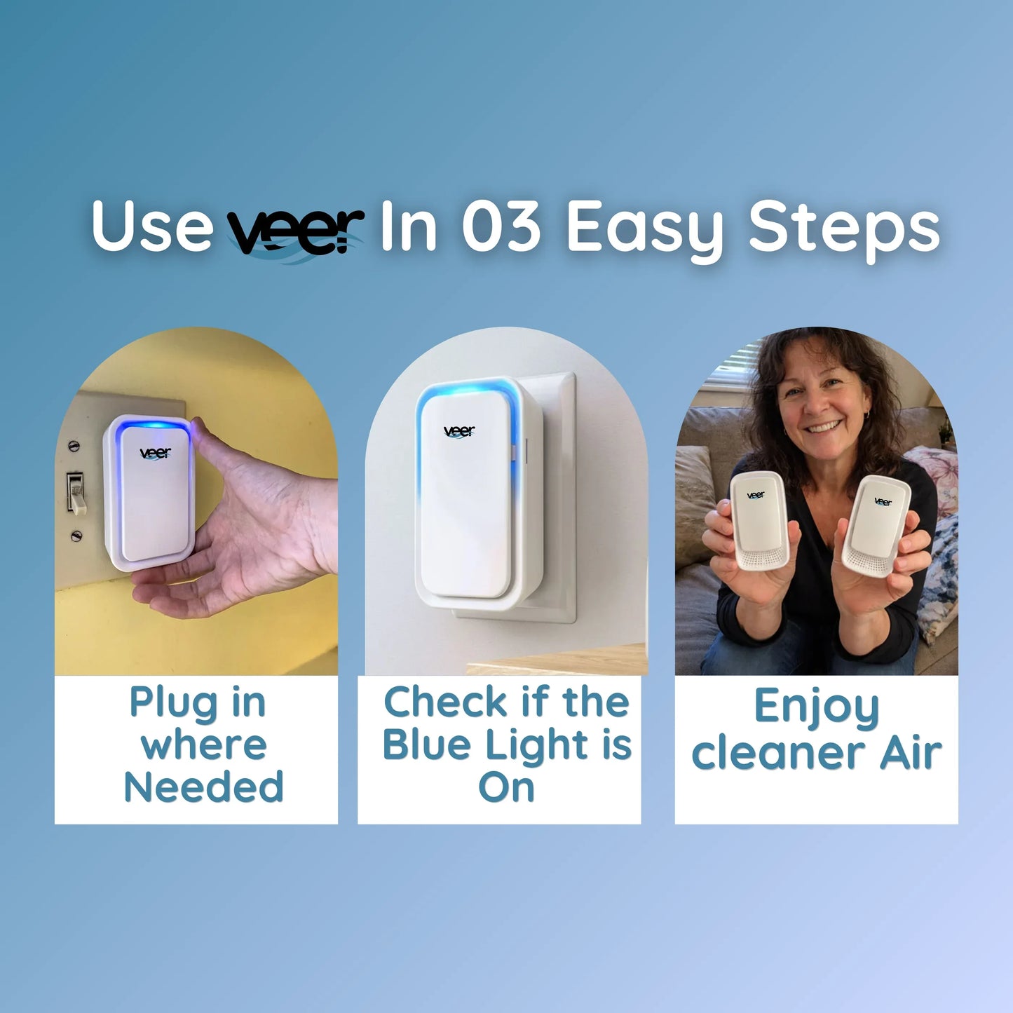 veer™ | Air Purifier That Clears Odors & Musty Air