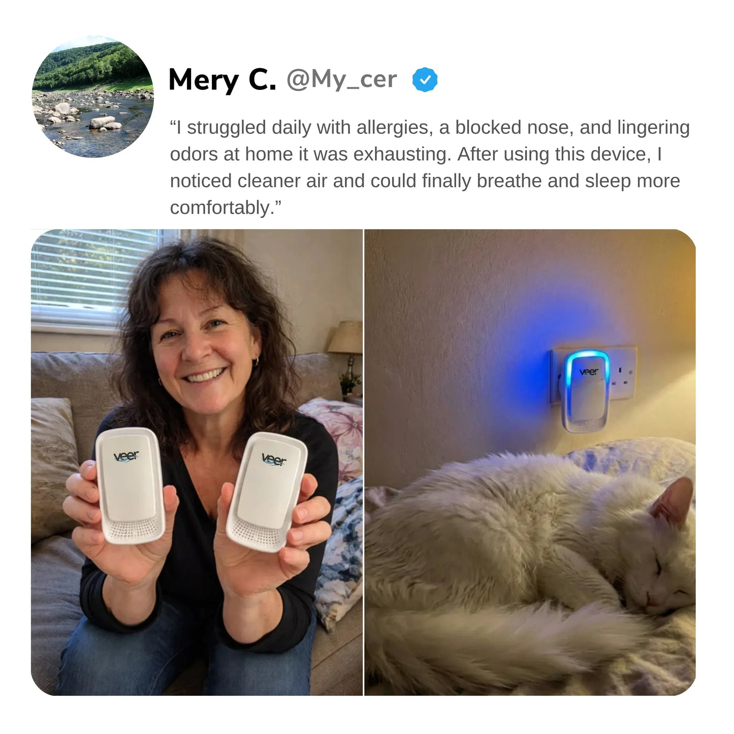 veer™ | Air Purifier That Clears Odors & Musty Air